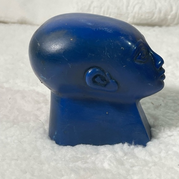 Miniature Egyptian Head Sculpture - Picture 2 of 7